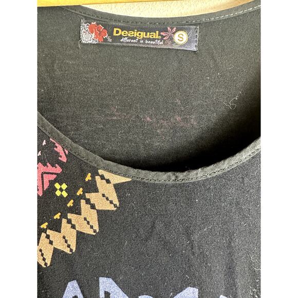 Desigual Sleeveless Patterned Blouse Size Large - Picture 6 of 7